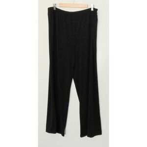 Bob Mackie Pants Women's Size 1X Wide Leg Regular Length Knit Pants Black Preown